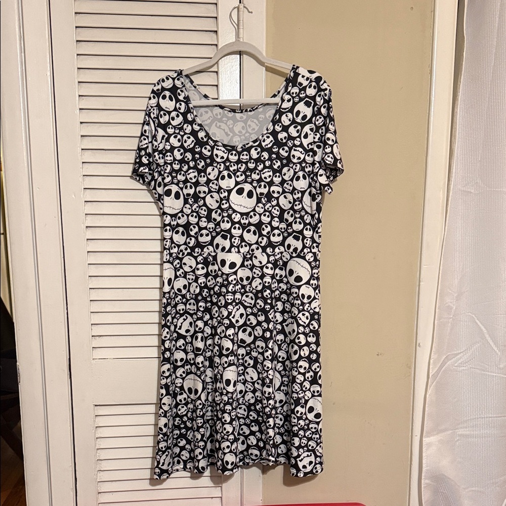 Nightmare Before Christmas Jack Skellington Print Dress